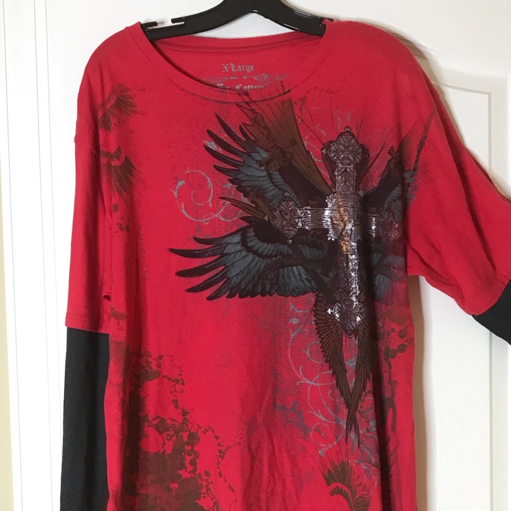 Men’s EX-Cotton long sleeve Gothic Inspired shirt